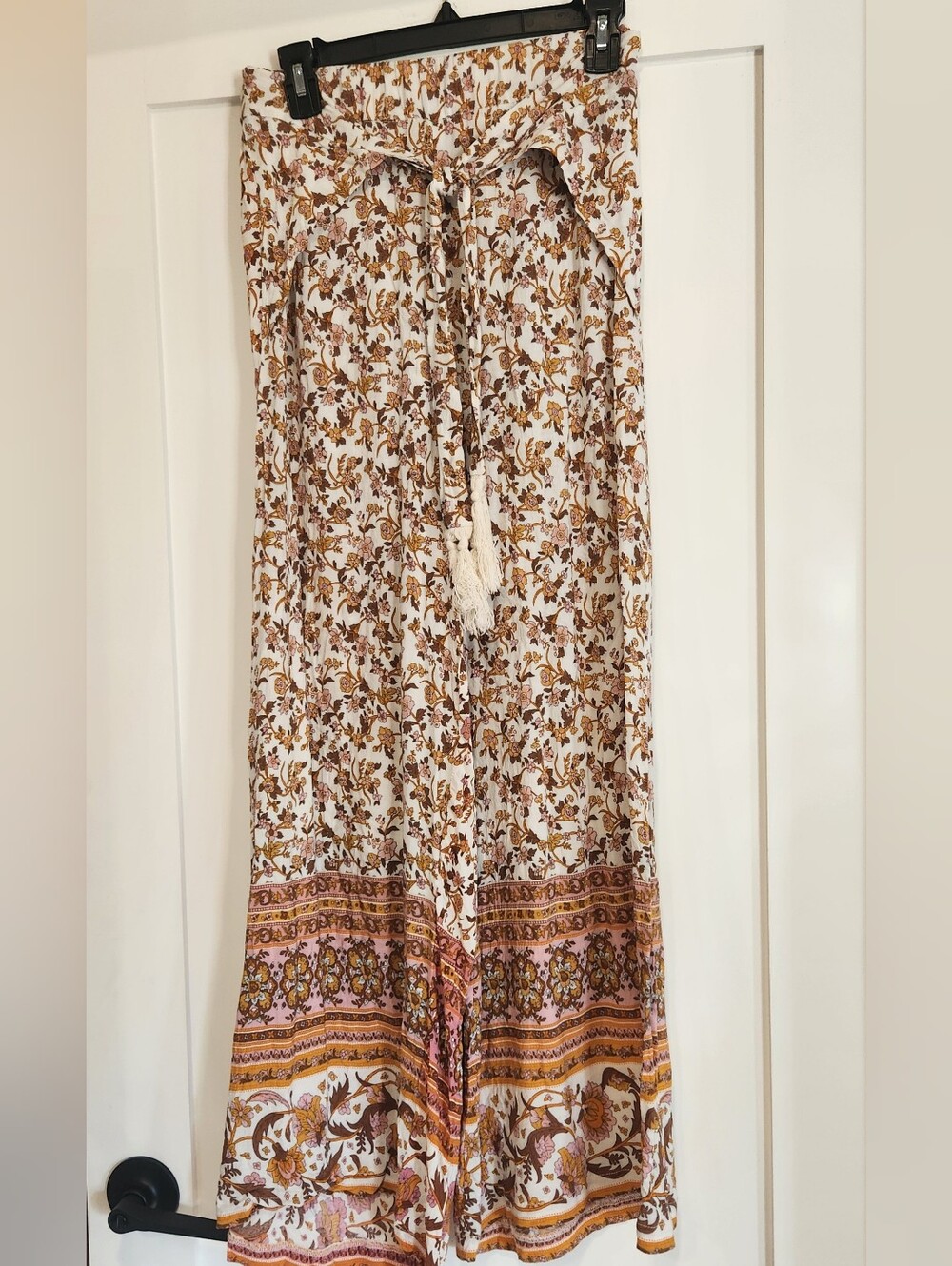 Simplee Boho Floral Wide Leg Pants